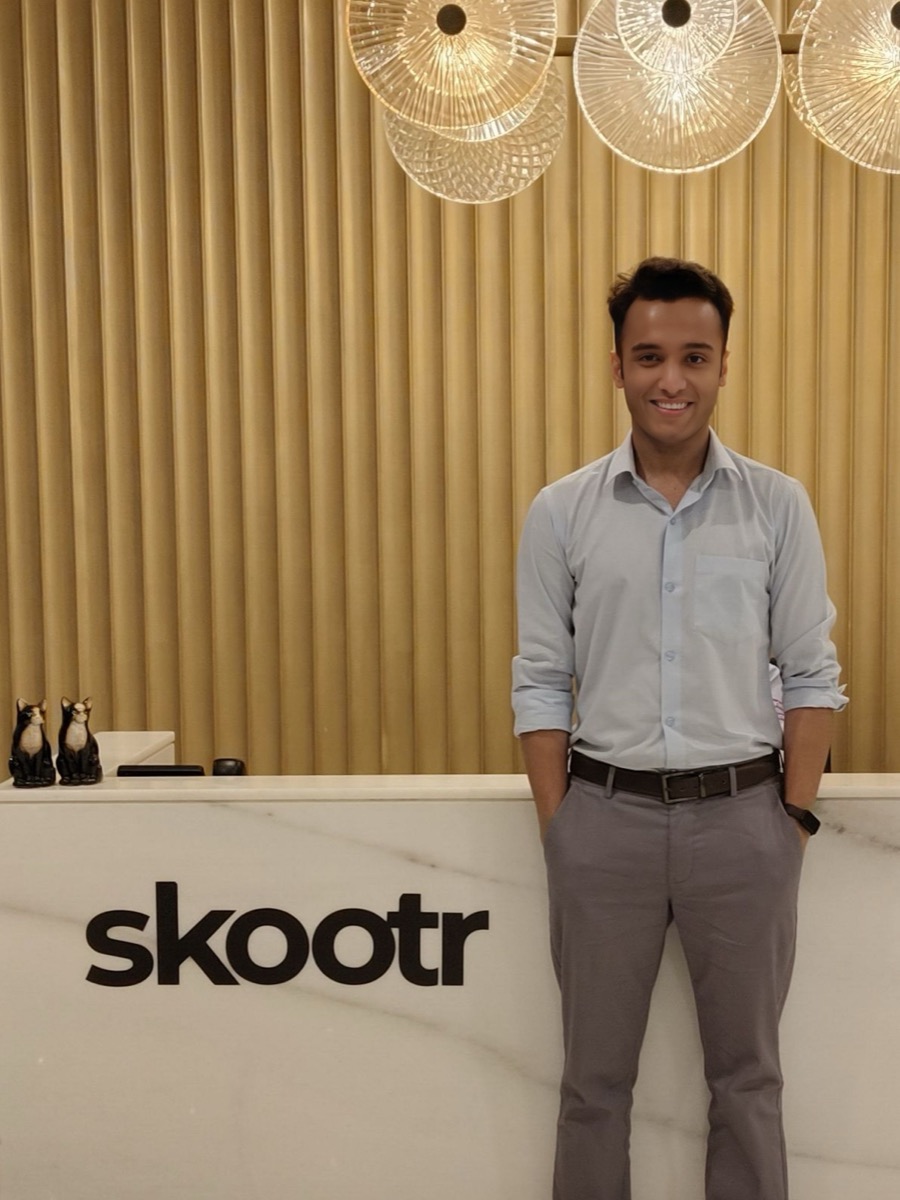 Akhilesh Kejriwal at the Skootr Global office